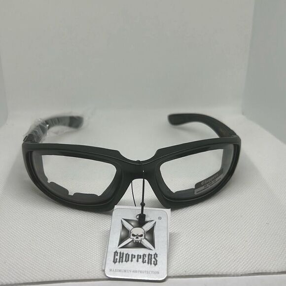 Choppers Padded Clear Lens Sunglasses - Picture 3 of 3
